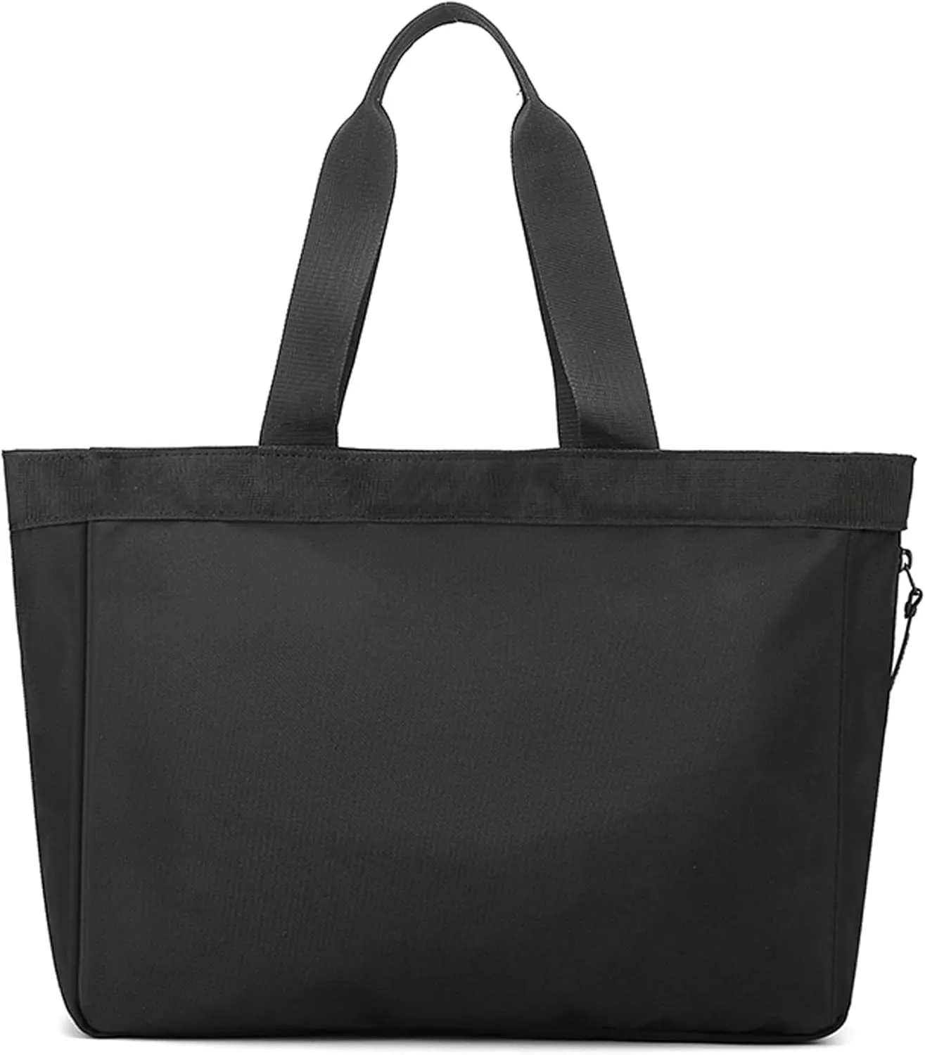 14-inch Laptop Men's Nylon Waterproof Lightweight Tote Bag, a Black Handbag Suitable for Business Casual, Work and Travel