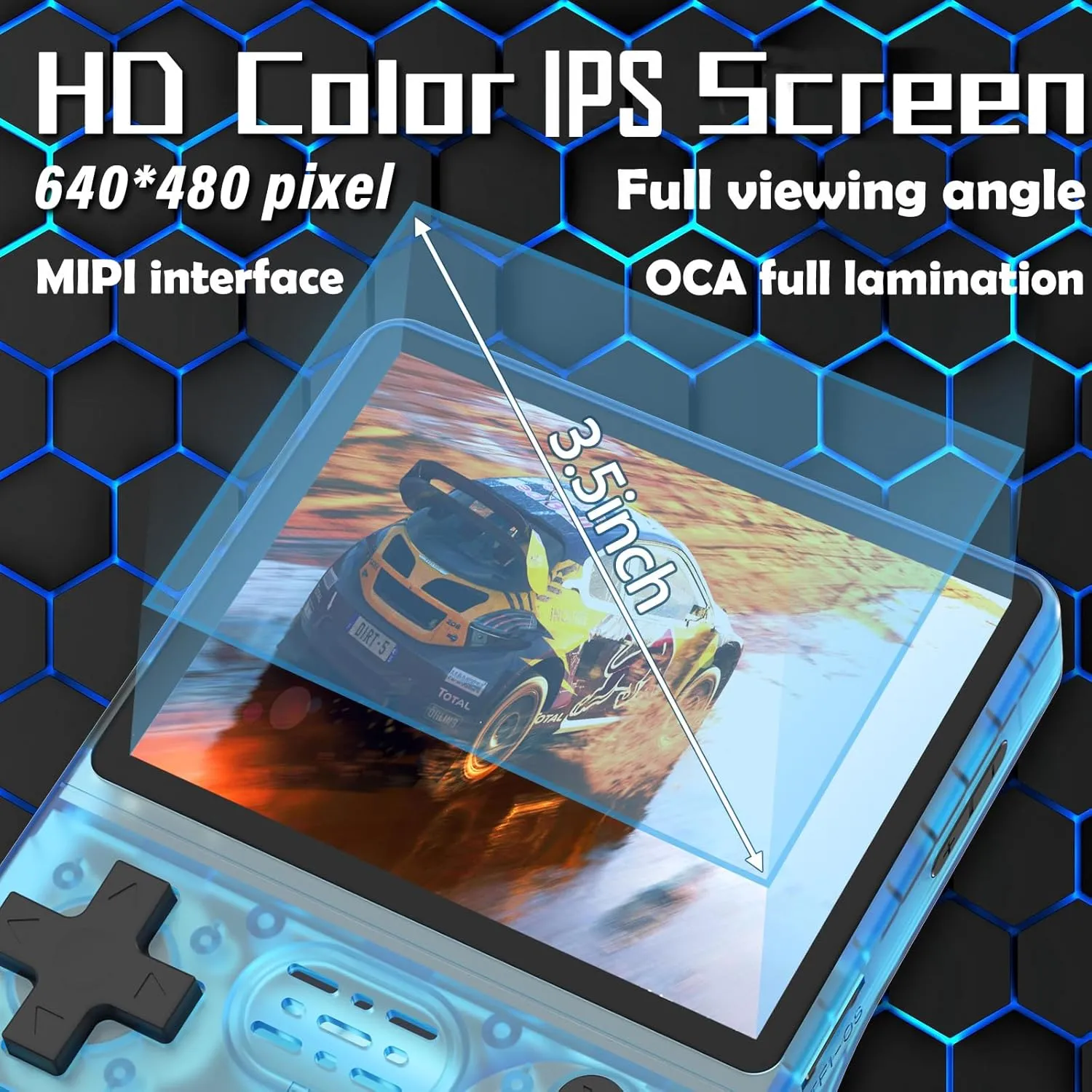30000 Games in 1 Handheld Game Console R40S PRO 3.5 inch IPS Screen Mini Retro Console 3800mAh Portable Pocket Arcade 45 simulators 256G TF Card