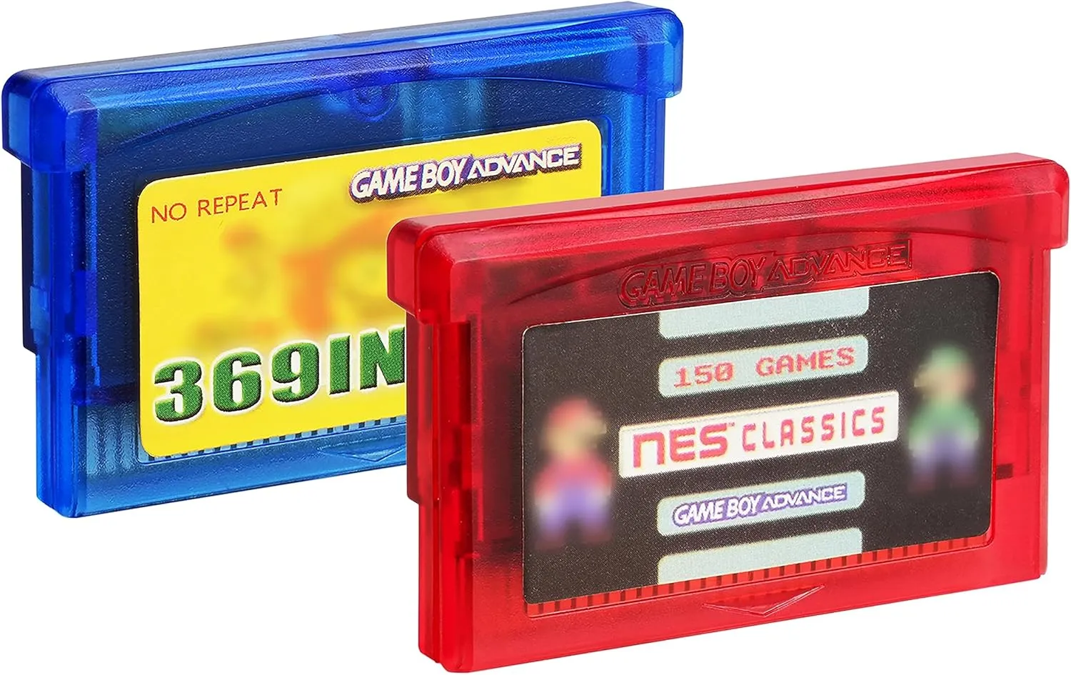 369 in 1 Games Card and 150 NES Classics Game Cartridge for GBA/GBA SP/GBM/NDS/NDSL Game Console 2pcs