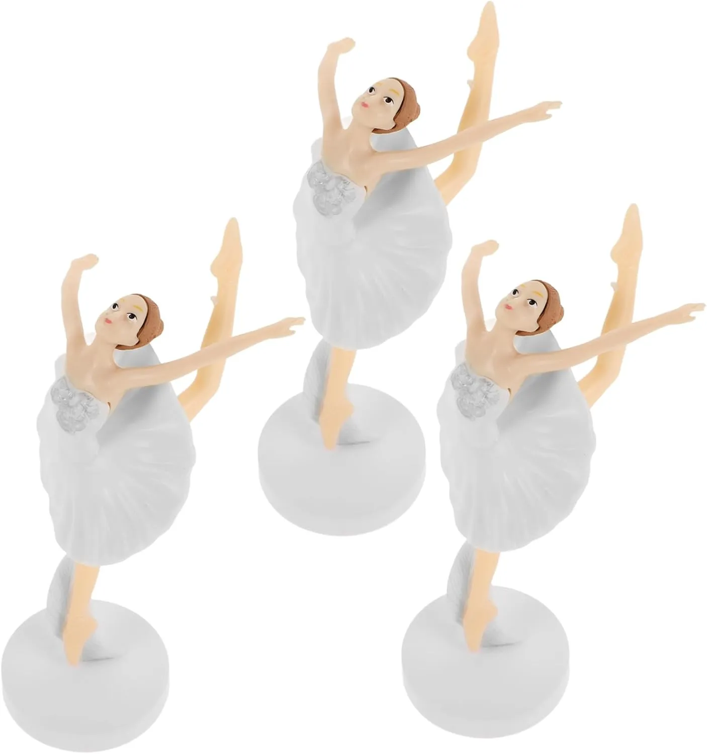 Alipis Chic Ballet Girl Cake Decorations Happy Birthday Cake Toppers Dancing Girl Figurine for Wedding