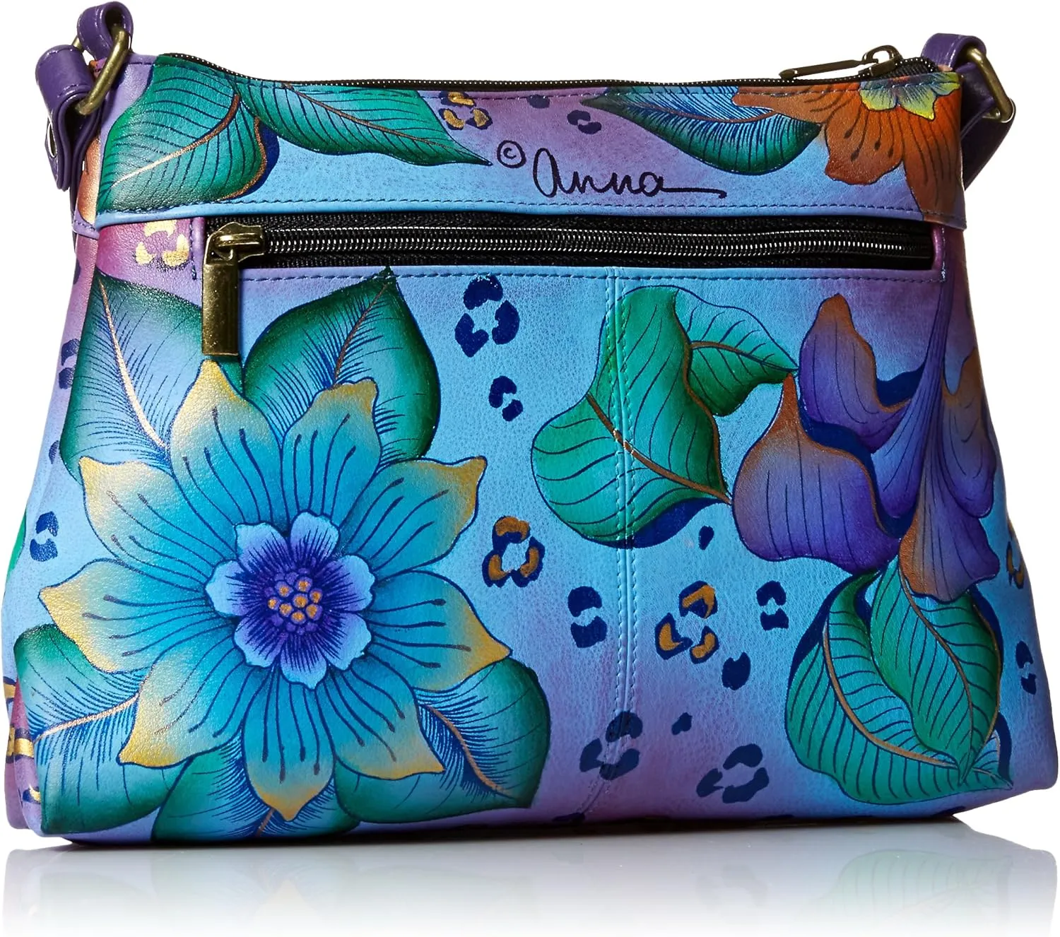 Anna by Anuschka Crossbody Organizer Bag-Leather