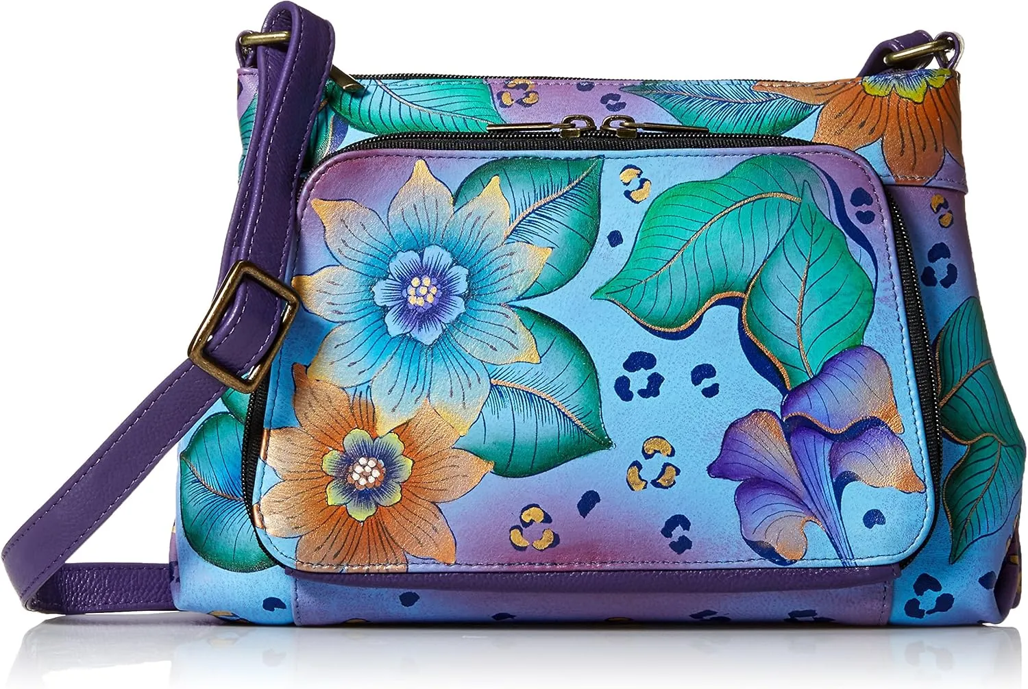 Anna by Anuschka Crossbody Organizer Bag-Leather