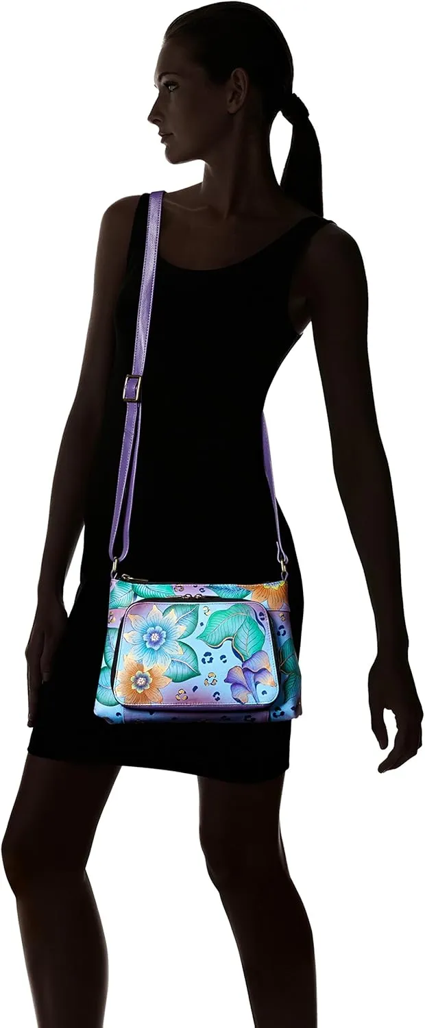 Anna by Anuschka Crossbody Organizer Bag-Leather