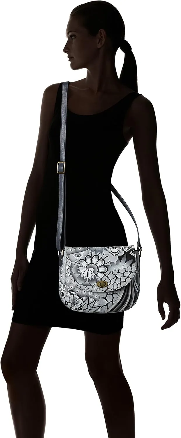 Anna by Anuschka Hand Painted Leather Women's Flap Crossbody