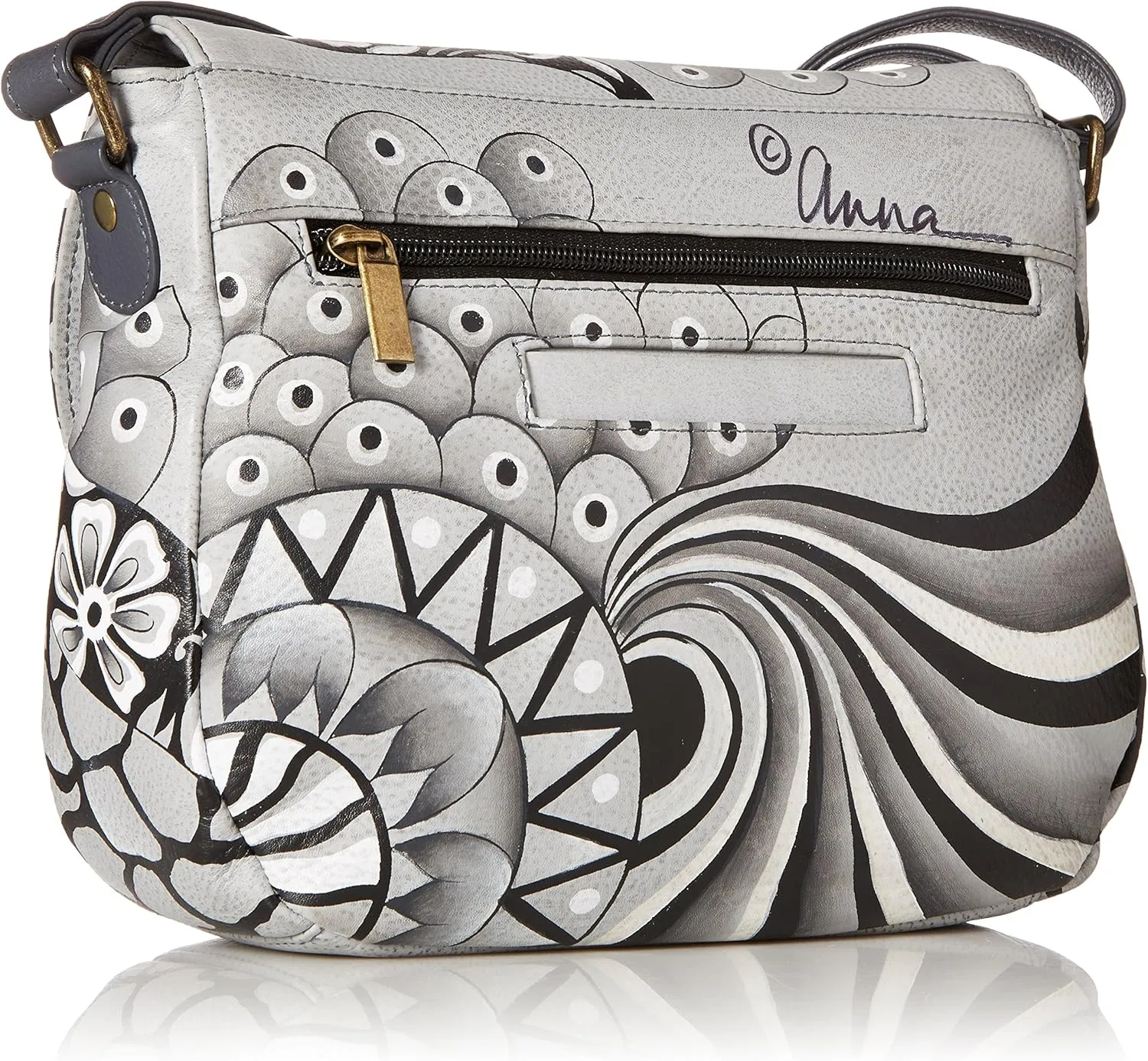Anna by Anuschka Hand Painted Leather Women's Flap Crossbody