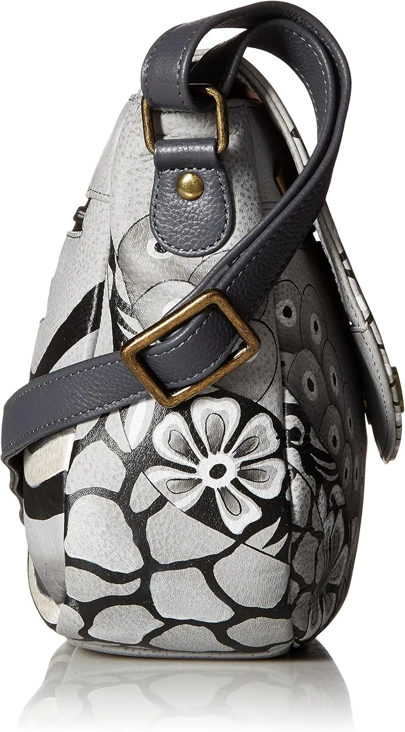 Anna by Anuschka Hand Painted Leather Women's Flap Crossbody