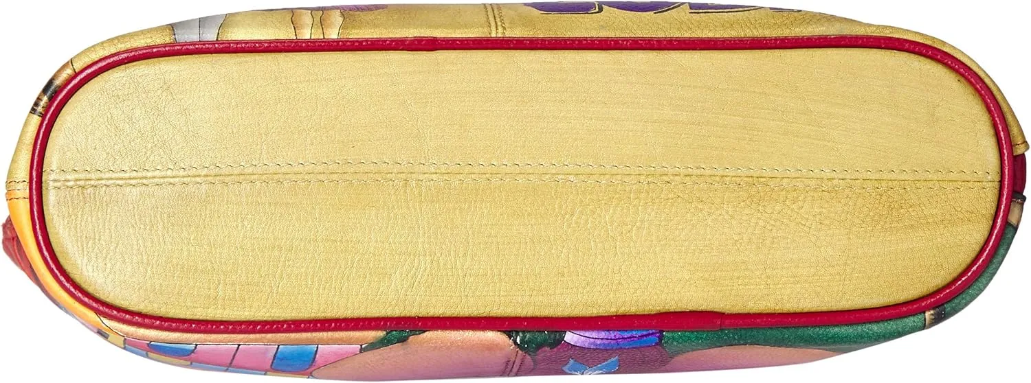 Anna by Anuschka Hand Painted Women’s Genuine Leather-Two-Sided Zip Travel Organizer