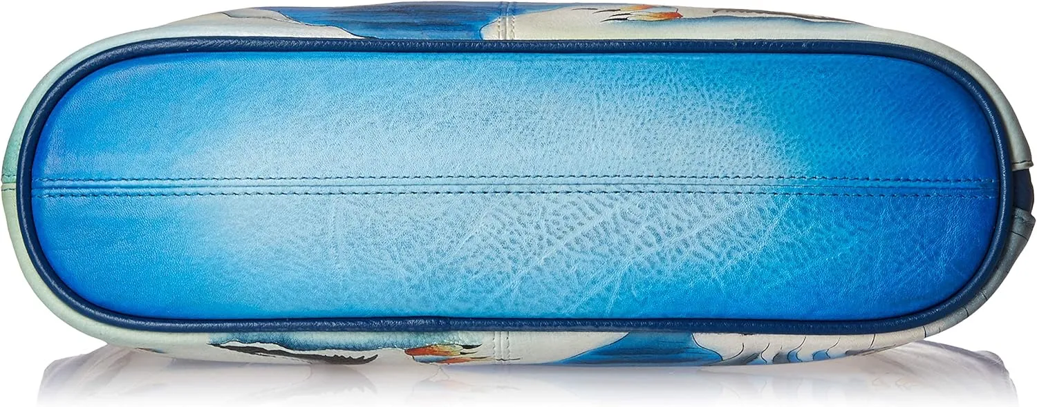 Anna by Anuschka Hand Painted Women’s Genuine Leather-Two-Sided Zip Travel Organizer