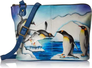 Anna by Anuschka Hand Painted Women’s Genuine Leather-Two-Sided Zip Travel Organizer