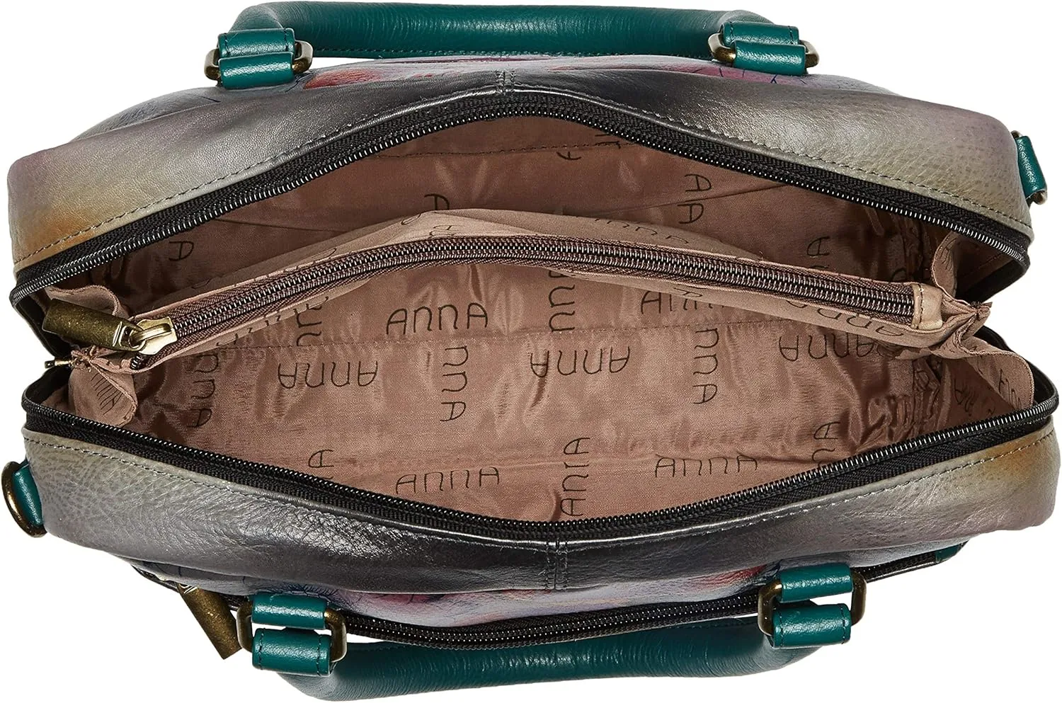 Anna by Anuschka Women’s Genuine Leather Medium Cross Body | Hand Painted Original Artwork | Chic & Stylish Organizer