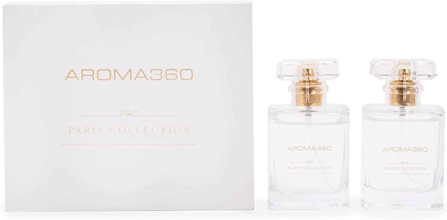 Aroma360 - Chandelier - Essential Oil Room Spray Duo - Luxury Hotel Inspired Aromatherapy - Hints of Bergamot, Sweet Berry, Jasmine, Saffron - Hypoallergenic - Air Freshener Spray - 6.8 Fl Oz - 2 Pack