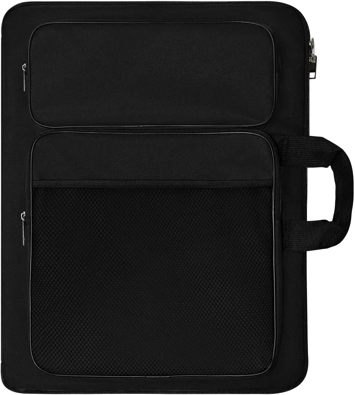 Art Portfolio Kids Artwork,Art Bag15 X 18 For Child Artwork 8K Organizer,A3 portfolio Case For Carrying Artwork With Tote And Backpack (Black)