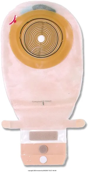 Assura One-Piece Non-Convex, Extra-Extended Wear EasiClose Wide Outlet Pouch-(1 BOX, 10 EACH)