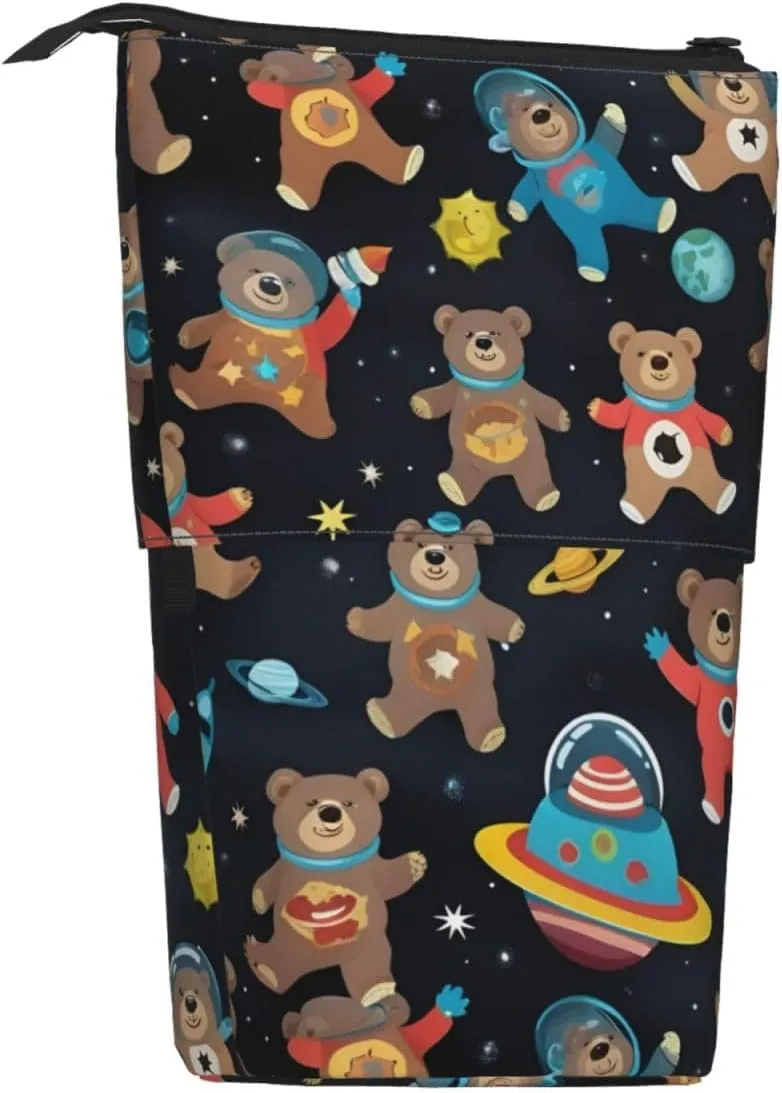 Baby Sloths Sleeping Cute Stand Up Pencil Case,Spacious Pencils Pouches Pens Bag For Work Office Artists Supplies