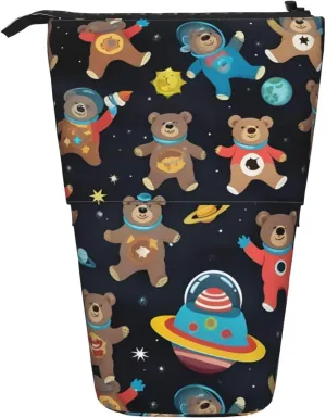 Baby Sloths Sleeping Cute Stand Up Pencil Case,Spacious Pencils Pouches Pens Bag For Work Office Artists Supplies