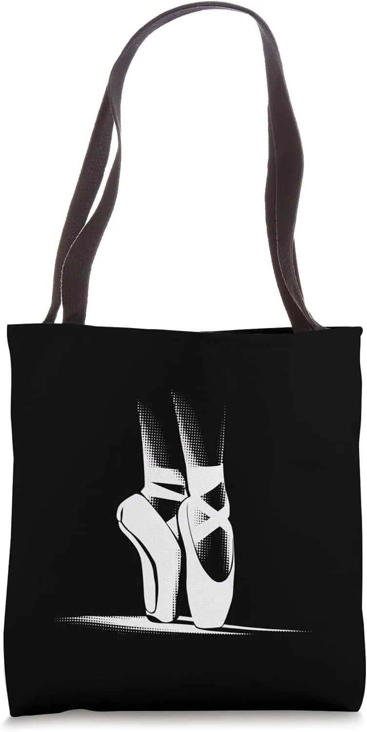 Ballet Dancer Pointe Shoes Pretty Ballerina Dancing Gift Tote Bag