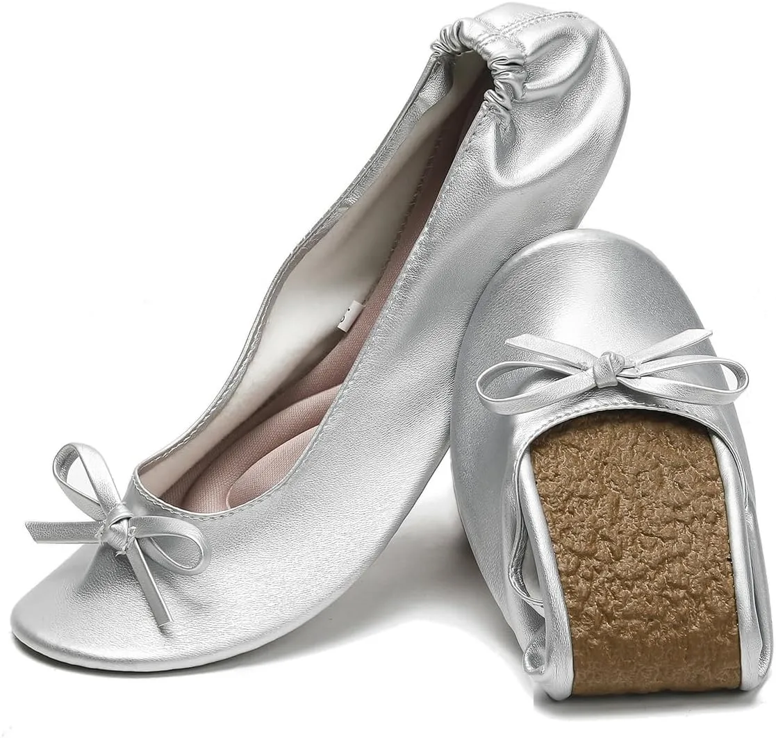 Ballet Flats Ballet Slippers Women Dance Shoes Womens Black Ballet Flats Ballerina Flats Foldable Flats for Women
