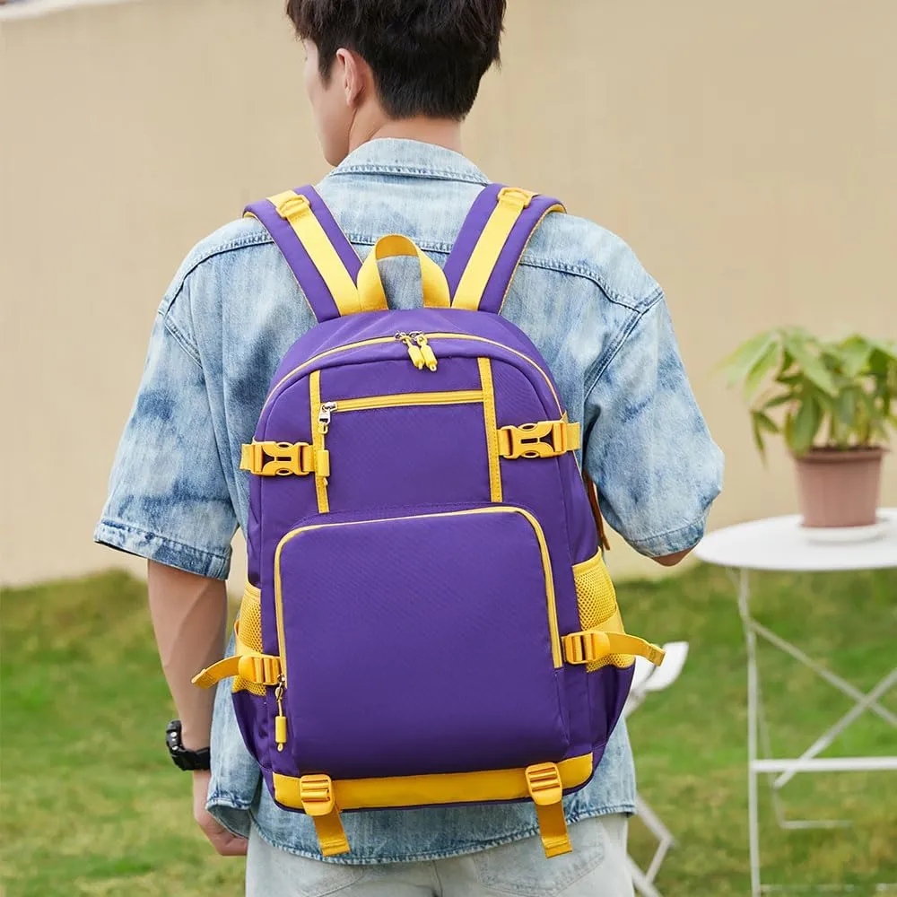 Basketball Player 23 Creative Backpacks Sports Fan Bookbag Travel Student Backpack For Men Women (4)