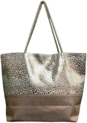 Beach Bag Large for Gym Beach Travel Daily Tote Bags with Top Zipper Closure, Cotton Rope Handles.