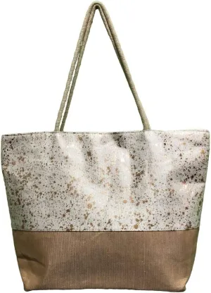 Beach Bag Large for Gym Beach Travel Daily Tote Bags with Top Zipper Closure, Cotton Rope Handles.