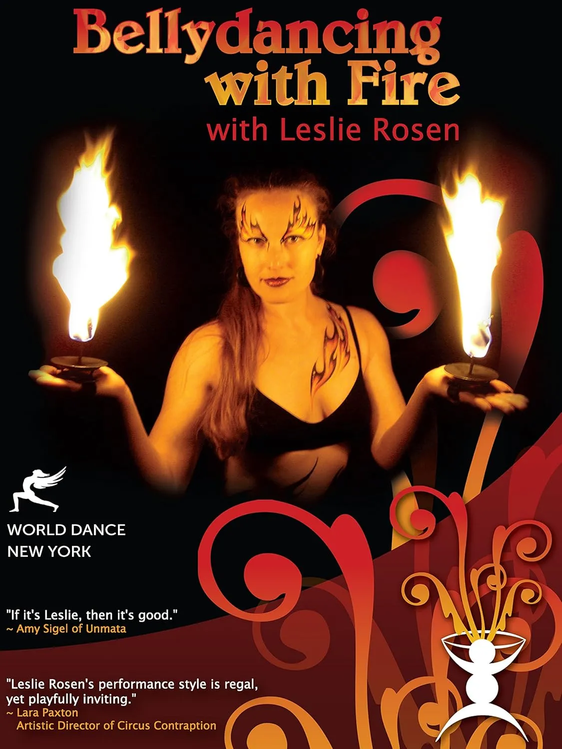 Bellydancing with Fire: Hand-held Candles & Hand Lamps / Palm Torches Technique & Practice with Leslie Rosen