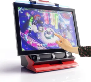 Best Gift for Dad — JVL Echo 22’’ Touchscreen Bartop Arcade Machine for Home — 149 Games: Action / Card / Puzzle / Strategy — Retro Video Game Console