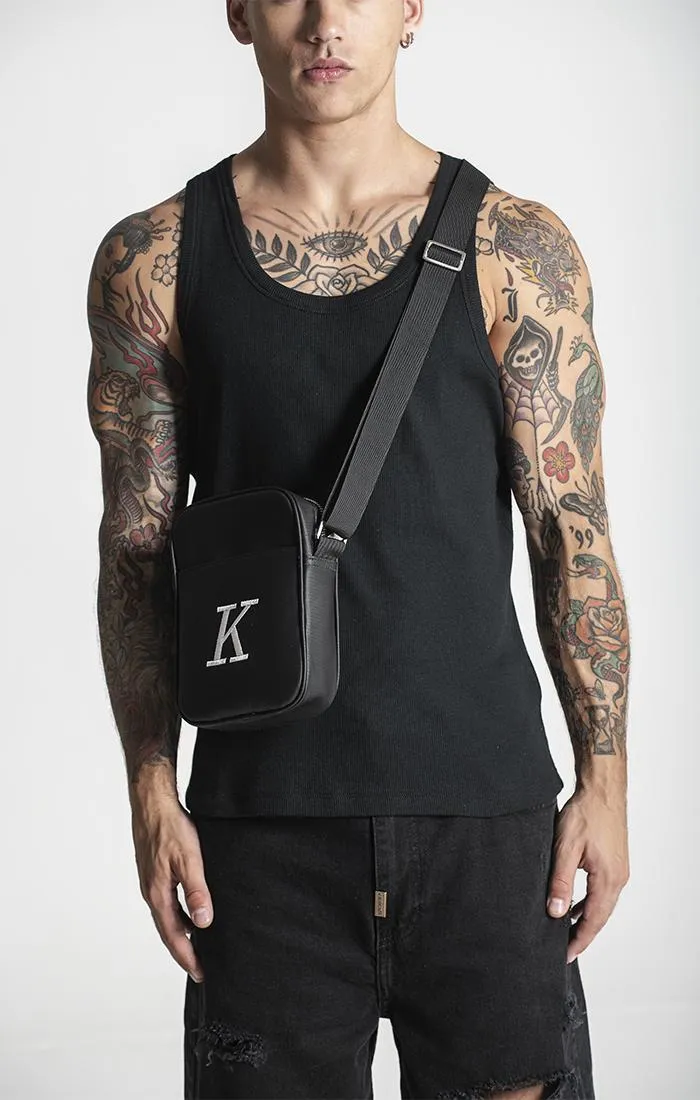 Black K Shoulder Bag