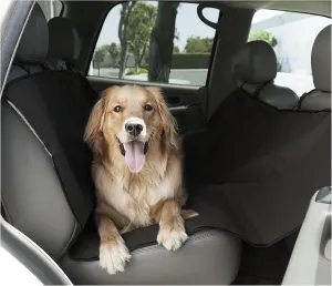 Black Universal Waterproof Hammock Back Seat Cover By Majestic Pet Products