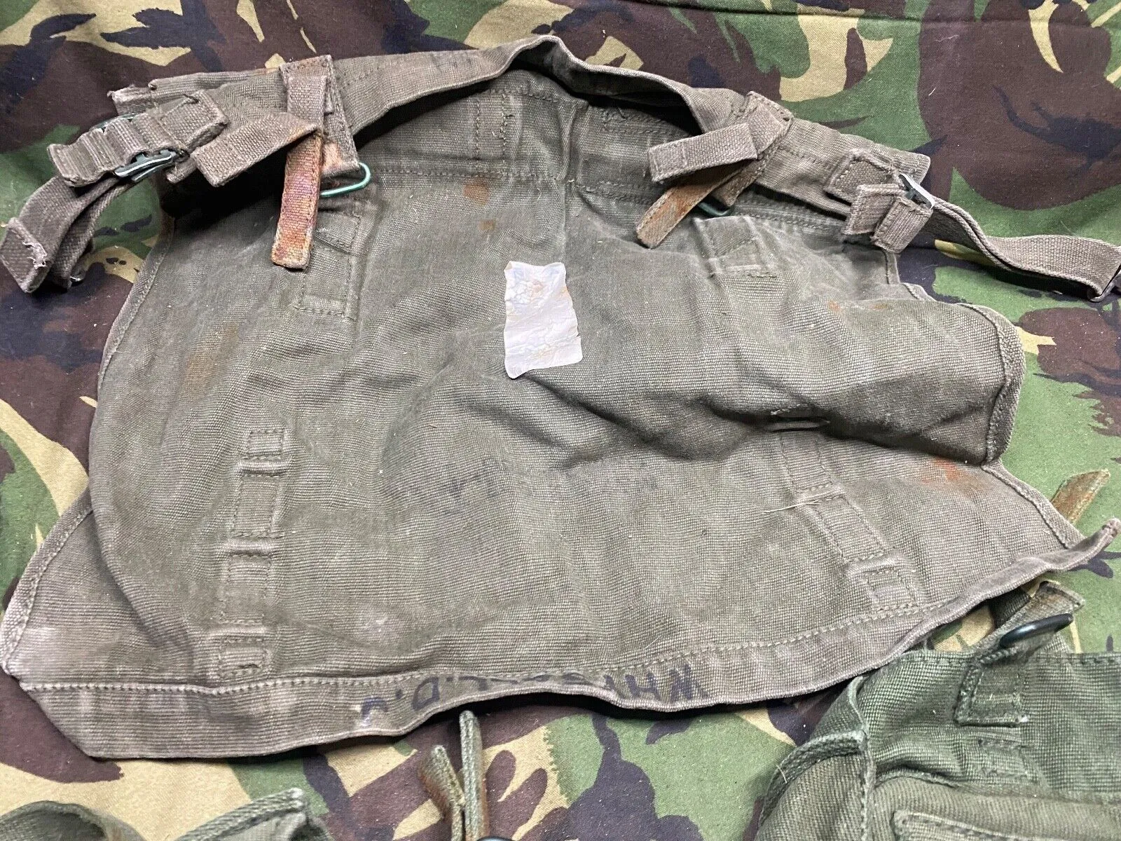 British Army DPM Combat Webbing Equipment Poncho Carrier & Pouches