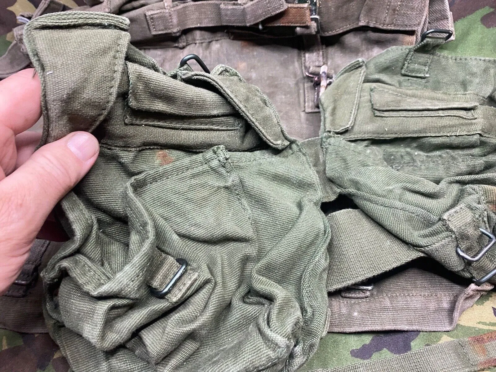 British Army DPM Combat Webbing Equipment Poncho Carrier & Pouches