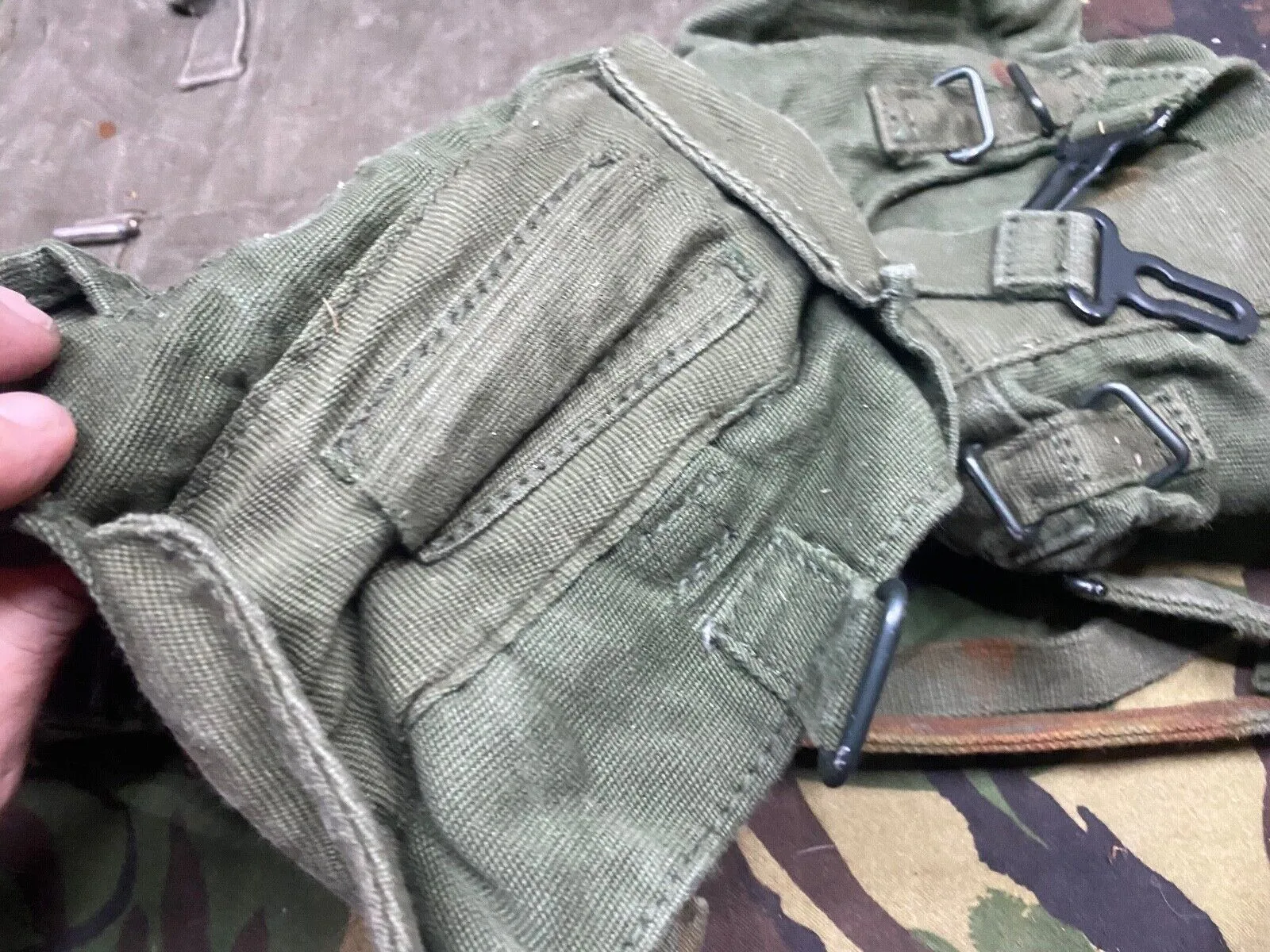 British Army DPM Combat Webbing Equipment Poncho Carrier & Pouches