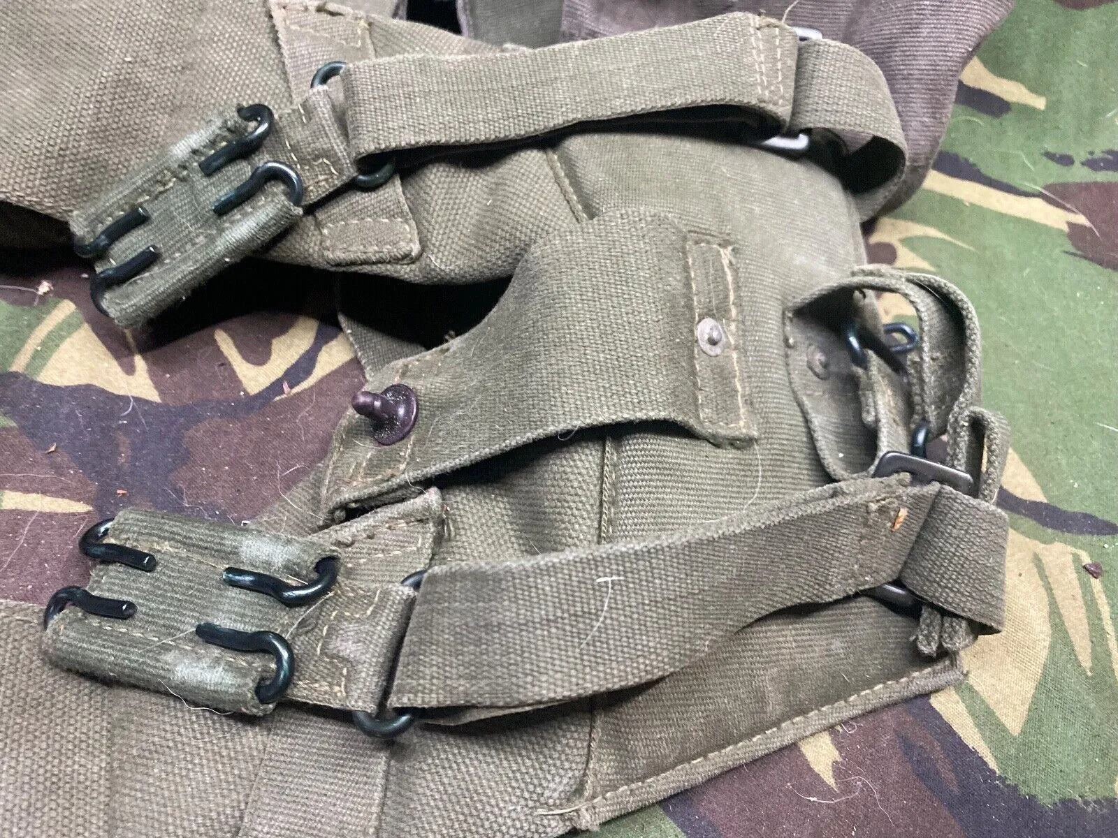 British Army DPM Combat Webbing Equipment Yolk & Pouches