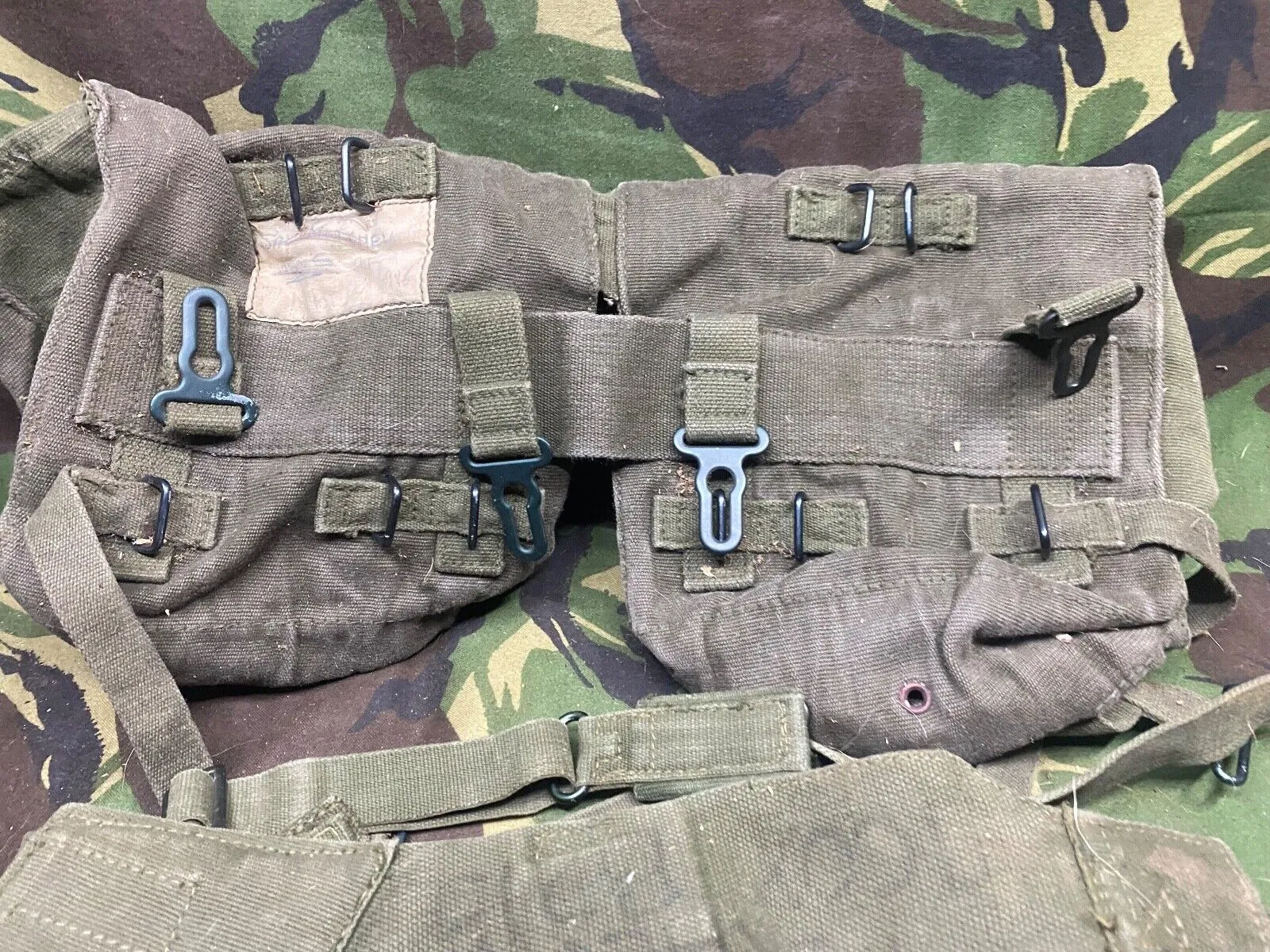 British Army DPM Combat Webbing Equipment Yolk & Pouches