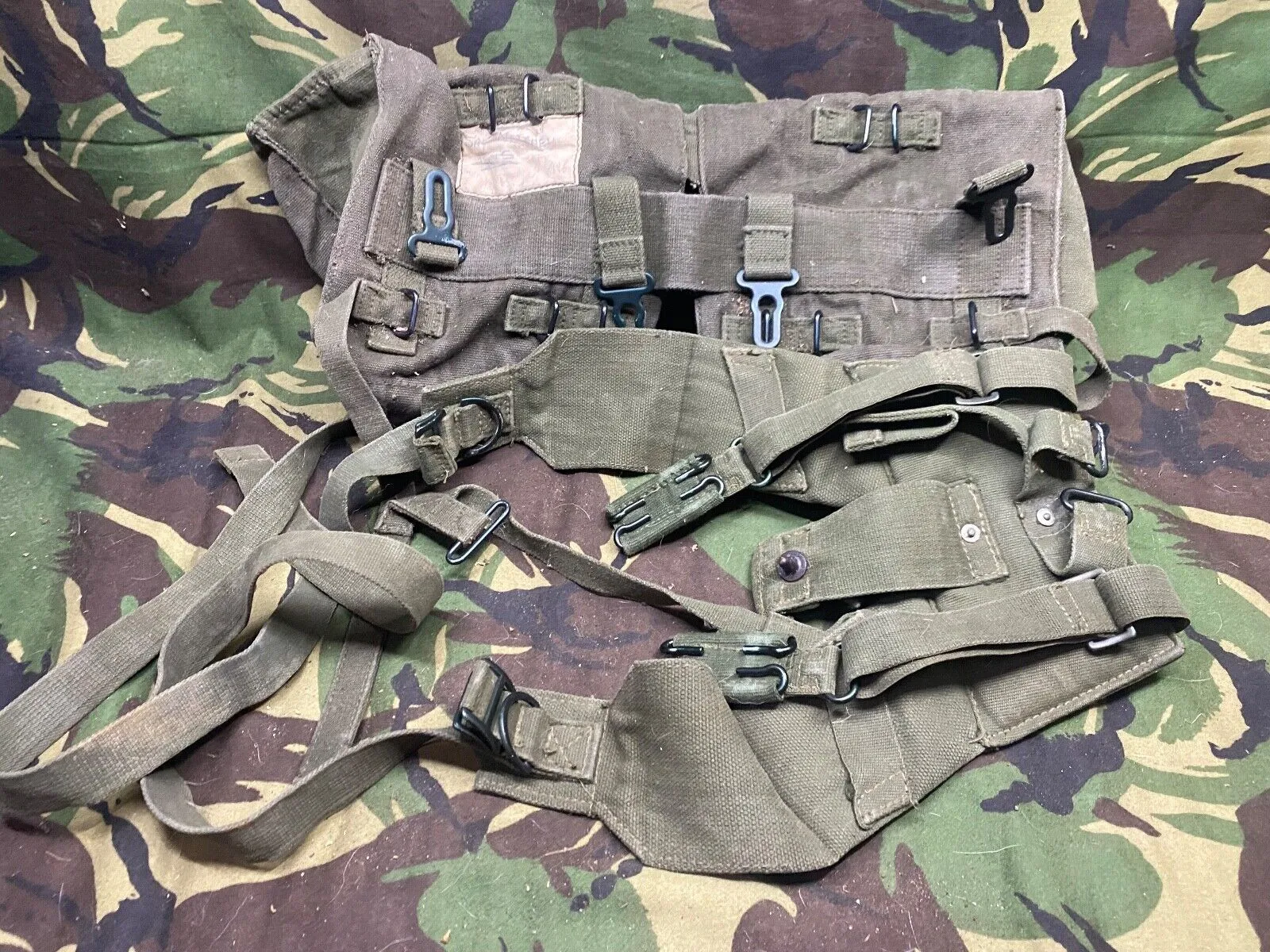 British Army DPM Combat Webbing Equipment Yolk & Pouches