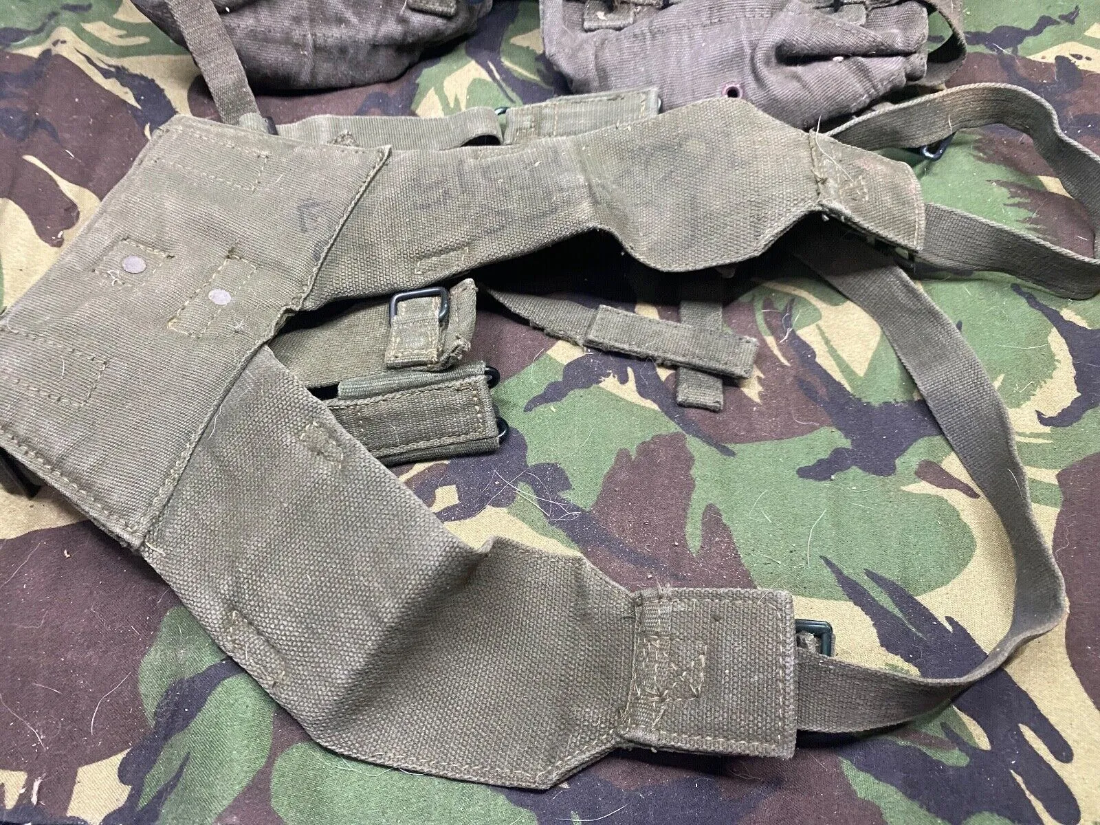 British Army DPM Combat Webbing Equipment Yolk & Pouches