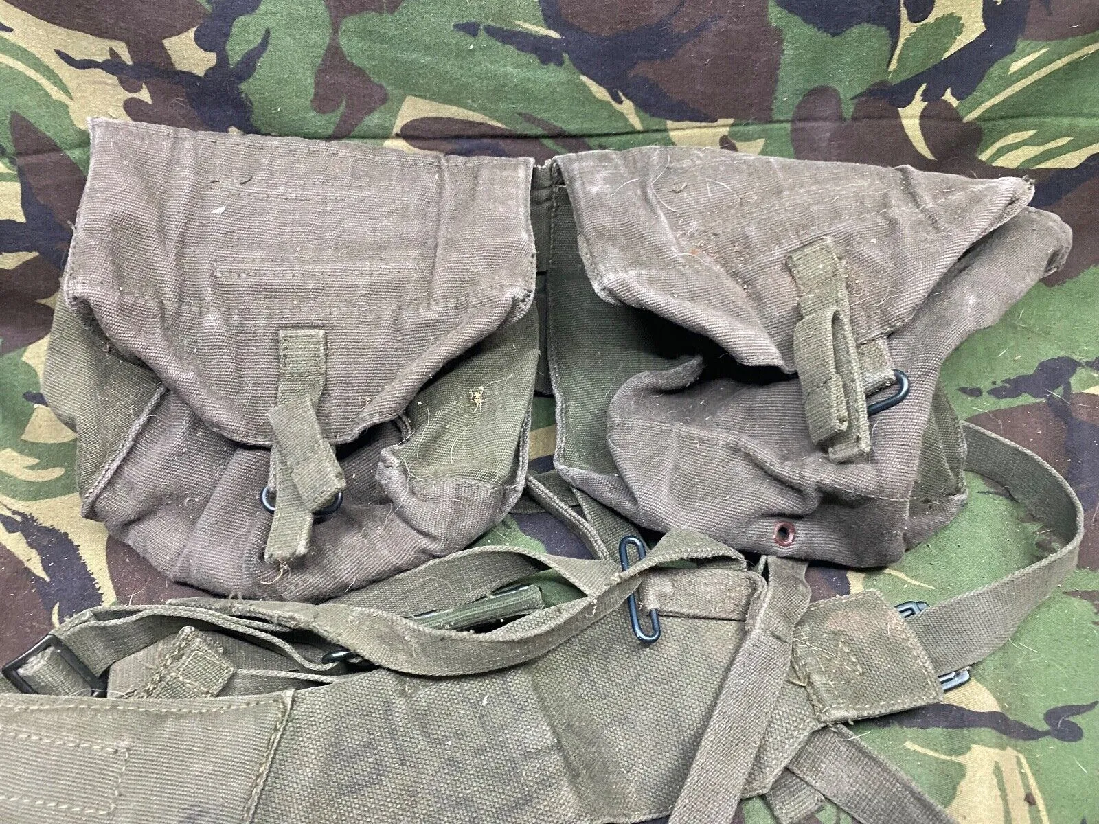 British Army DPM Combat Webbing Equipment Yolk & Pouches