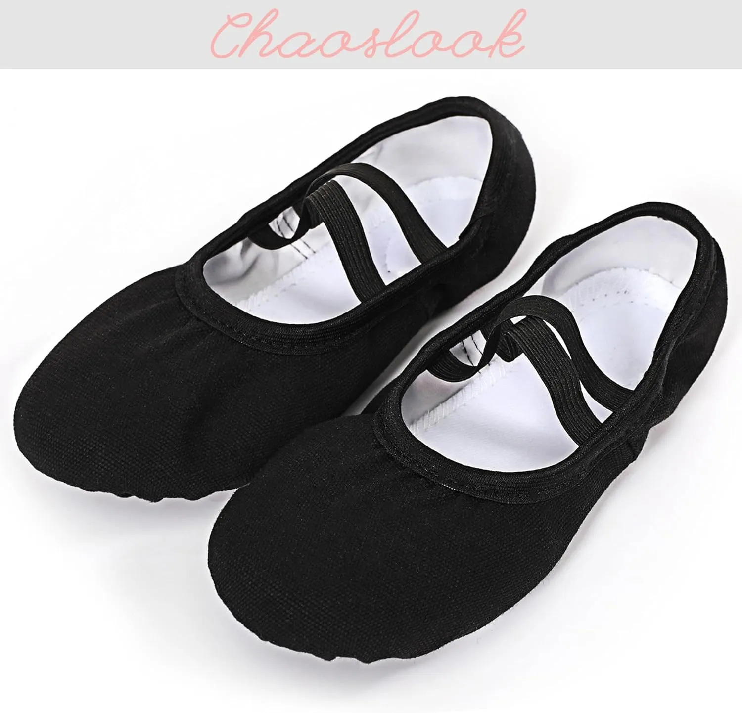 Canvas Ballet Dance Shoes Girls Womens Ballet Shoes Stretch Split Sole for Perform Dance Yoga