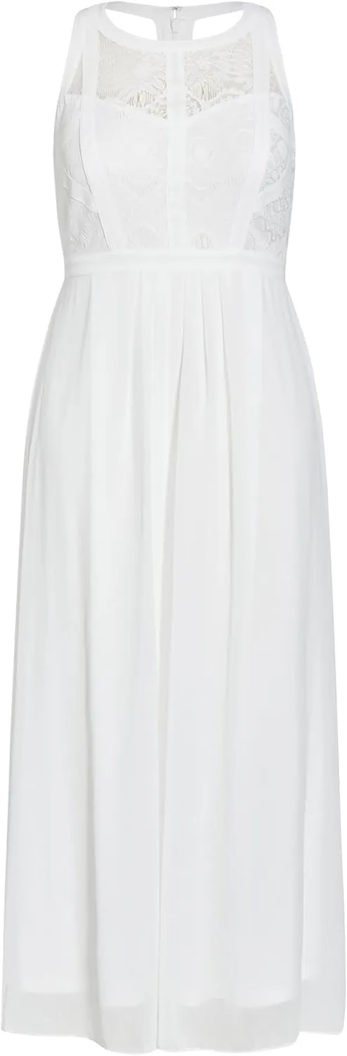 City Chic Women's Panelled Bodice Maxi Dress