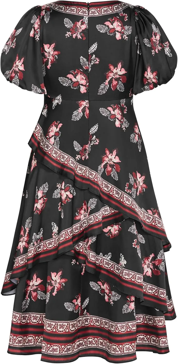 City Chic Women's Plus Size Drama Queen Dress