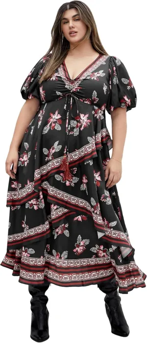 City Chic Women's Plus Size Drama Queen Dress
