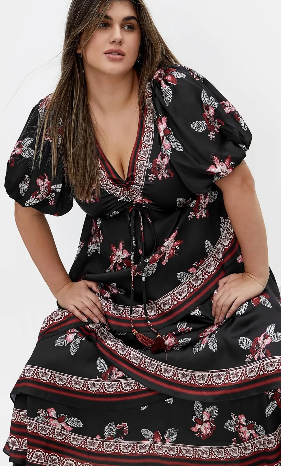 City Chic Women's Plus Size Drama Queen Dress