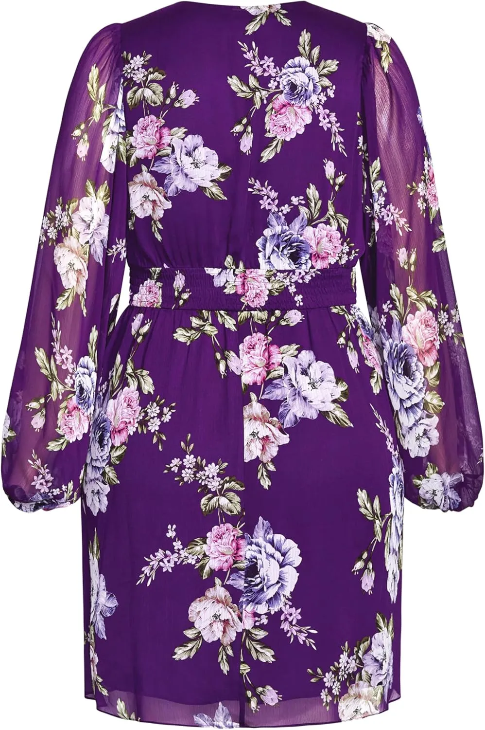City chic Women's Plus Size Wild Floral Dress