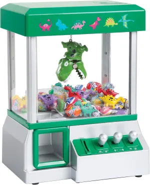 Claw Machine - Arcade Mini Toy Grabber Machine for Kids - Candy Machine- Retro Carnvial Music & Flashing Lights- Best Birthday Gift Game. Use Gumballs, Candy, Toys, or Small Prizes (Green)