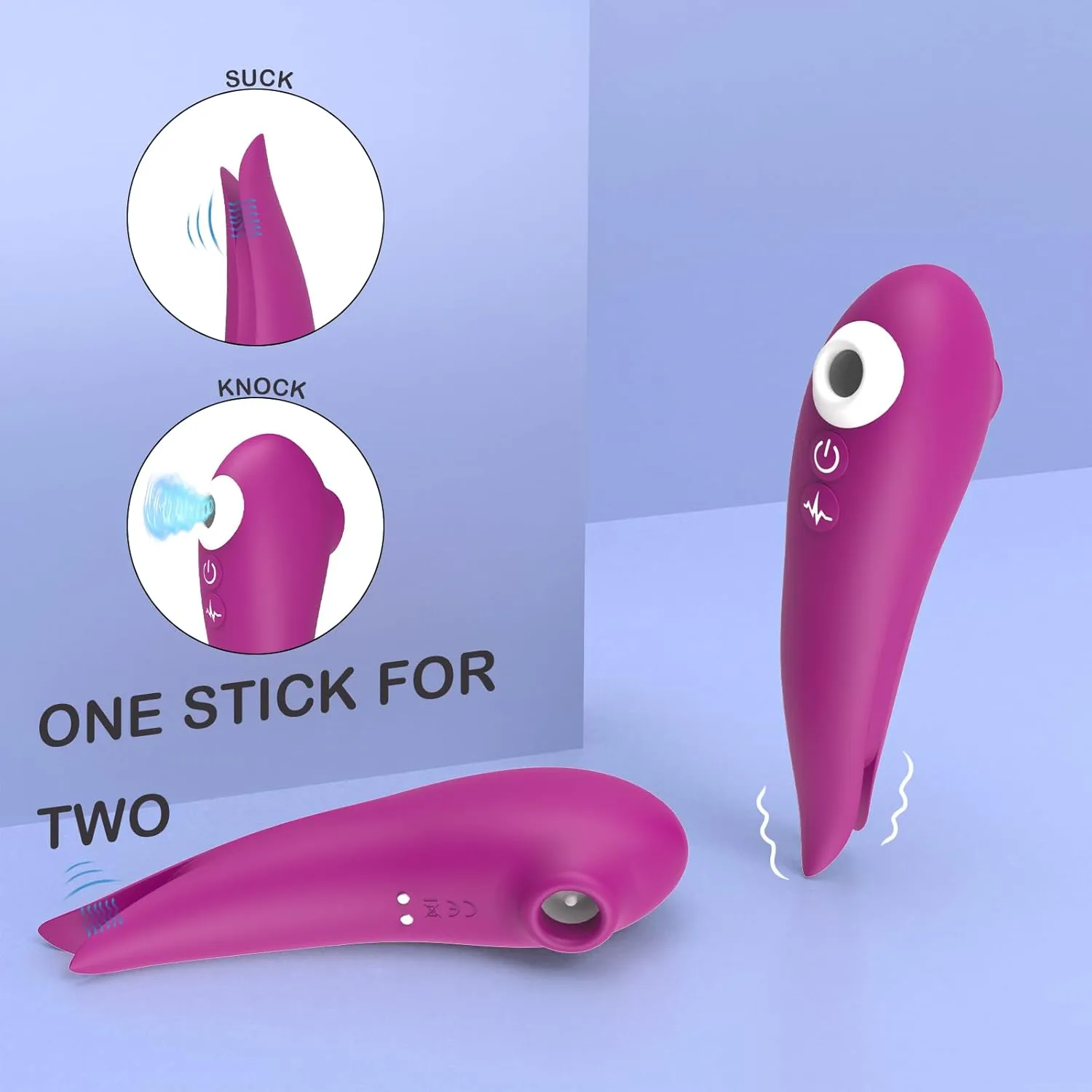 Clitoral Stimulation Sex Toy Vibrator - 3in1 Clitoris G Spot Vibrator, Adult Toy for Women Pleasure, Sucking Massager with 10 Modes, Quiet Mini Vibe, Couple Sex Products for Women