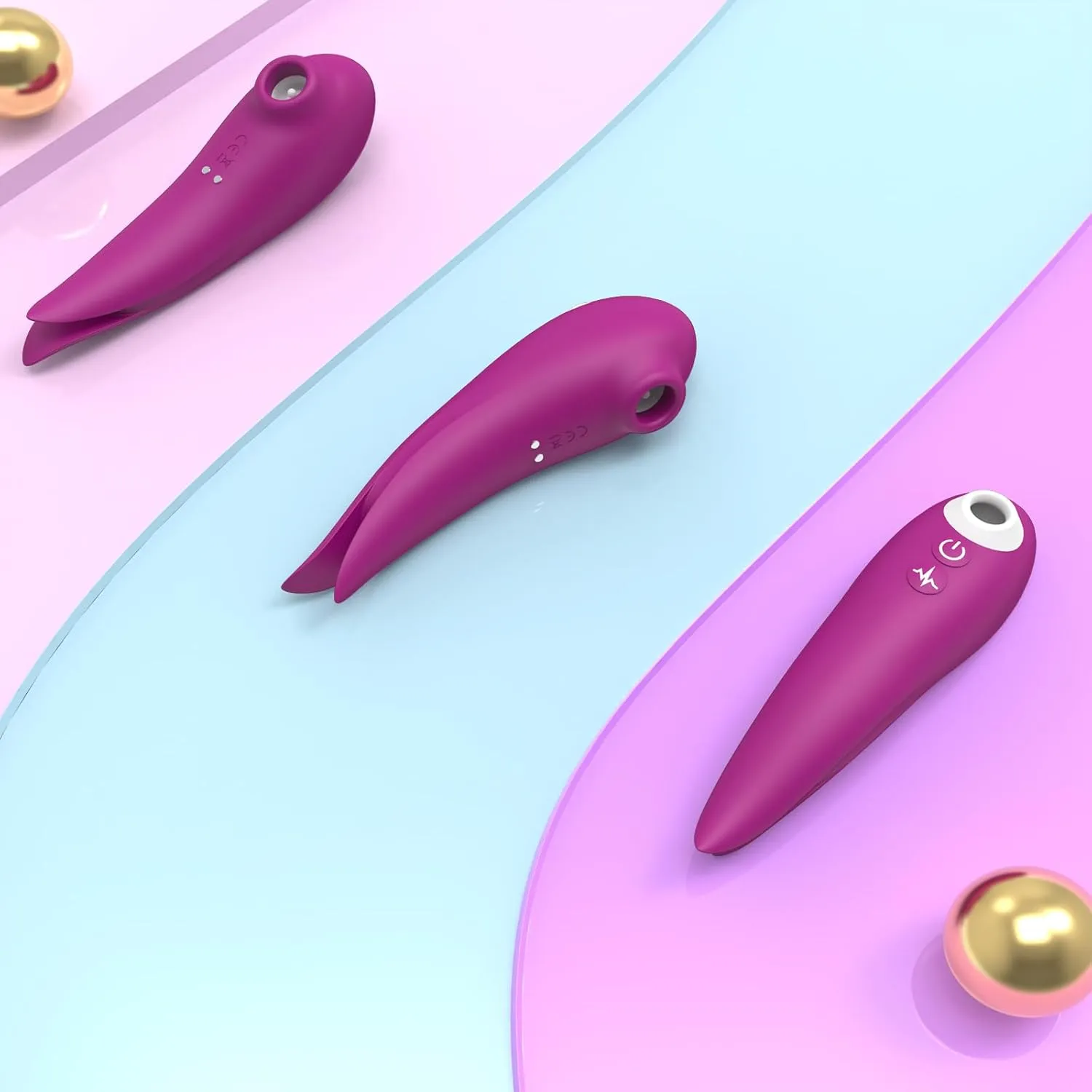 Clitoral Stimulation Sex Toy Vibrator - 3in1 Clitoris G Spot Vibrator, Adult Toy for Women Pleasure, Sucking Massager with 10 Modes, Quiet Mini Vibe, Couple Sex Products for Women