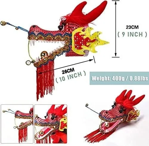 Colourful Dragon Ribbon Flutter, 3D Dragon Wave Dragon Dance Flutter, Outdoor Spring Tour, Fibreglass Tote Hand Travel Bag(8m/26ft)