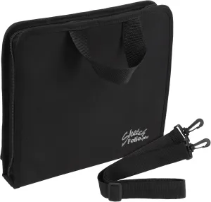 Creative Mark Sketch Folio Plus - Water-Resistant Zippered Nylon Sketch Padfolio, Black Art Travel Bag for Plein Air Artists, Holds 9x12 Sketchbook, Pockets for Brushes, Pencils & Accessories