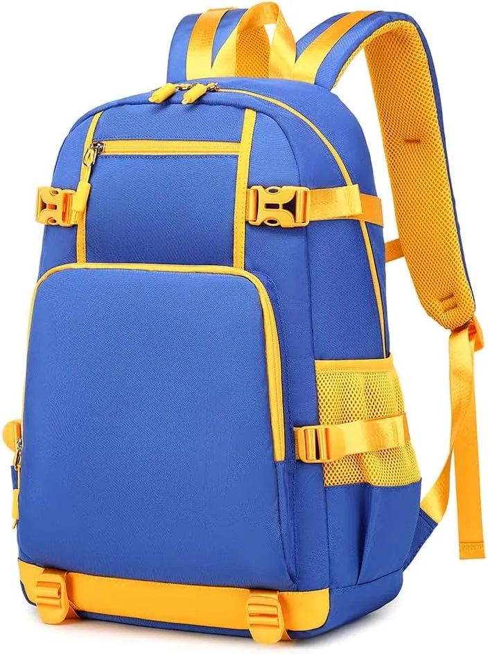 Dazzling Gold 30 Basketball Player SC Creative Backpacks Sports Fan Bookbag Travel Student Backpack For Men Women (2)