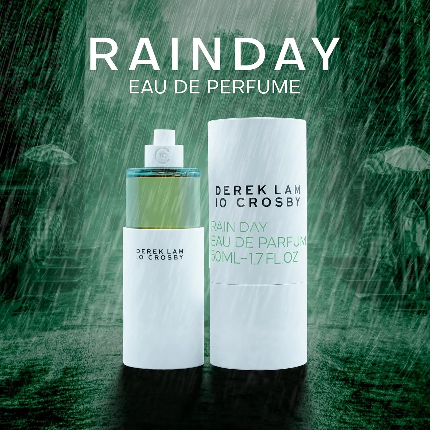 Derek Lam 10 Crosby - Rain Day - 1.7 Oz Eau De Parfum - A Refreshing, Light Fragrance Mist For Women - Perfume Spray With Citrusy Neroli And Green Vetiver Notes
