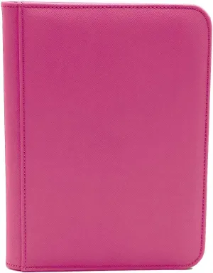 Dex Protection Padded Zipper Binder 4 | 160 Card Storage Capacity | 20 Side Loading Paged Included 4 Card Layout | Zipper Closure | Smooth Matte Padded Finish | Velvet Lined Interior